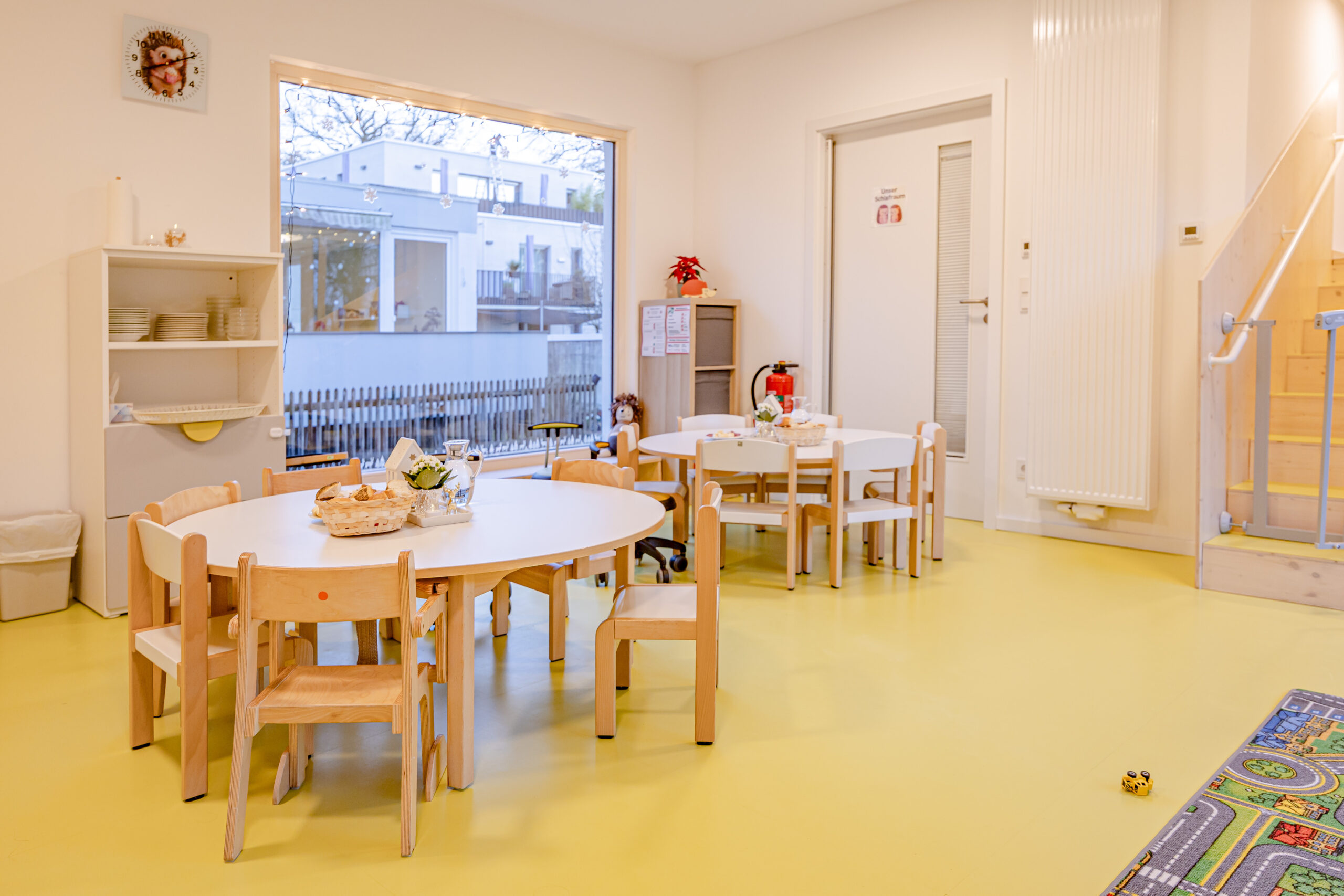 Aufnahme des Innenraums in der Kinderkrippe Solln.